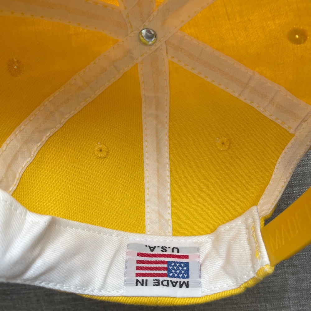 Jungmaven Yellow Hemp-Cotton Baseball Cap – Made in USA - Picture 4 of 4